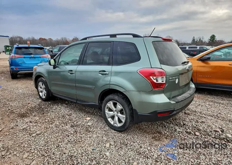 2015 Subaru Forester 2.5I Premium из США, поврежденный, VIN JF2SJADC6FH453745